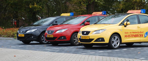 Rijschool Mastenbroek (de drie Seat Ibiza's)